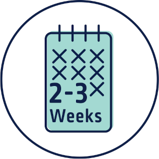 Results in 3 to 4 weeks
